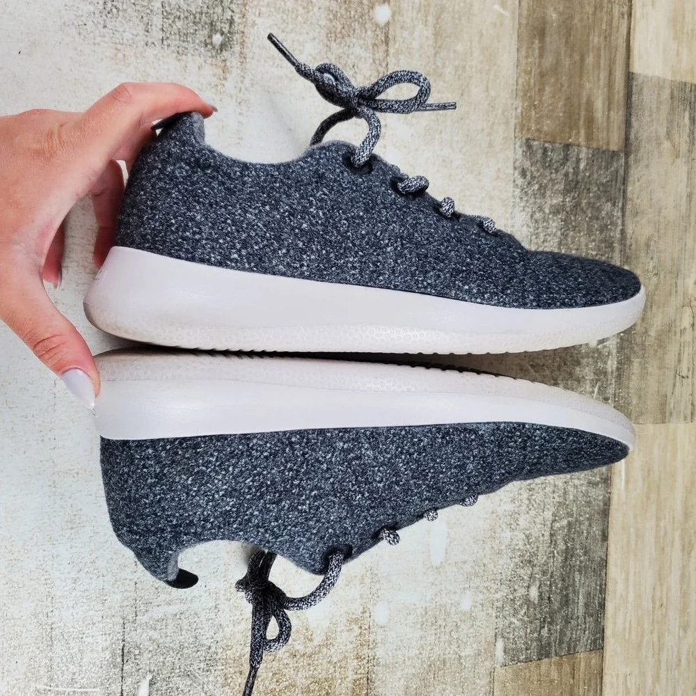 Allbirds Wool Runner Mens Shoes Sz 9 M Natural Gray Merino Wool Lace Up Sneaker